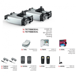 Fadini Combi 740 Kit for Pair of swing gates