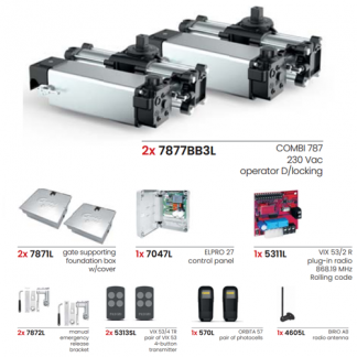 Fadini Combi 787 Kit for Pair of Swing Gates