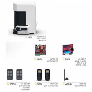 Fadini Nyota Evo Kit for a sliding gate